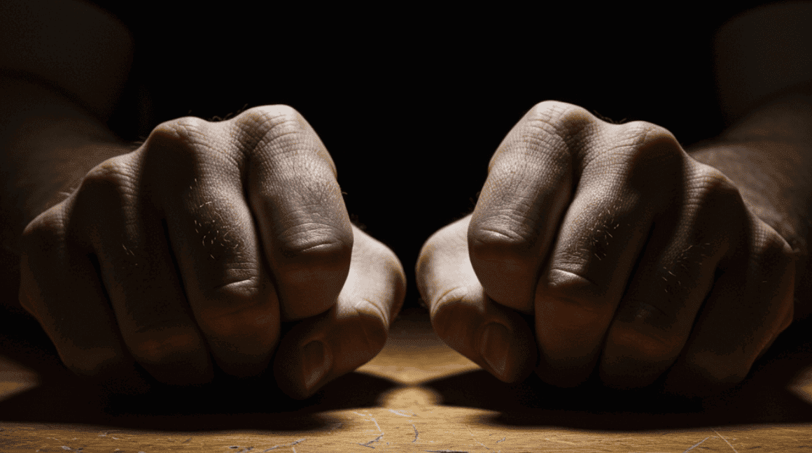 two hand fist