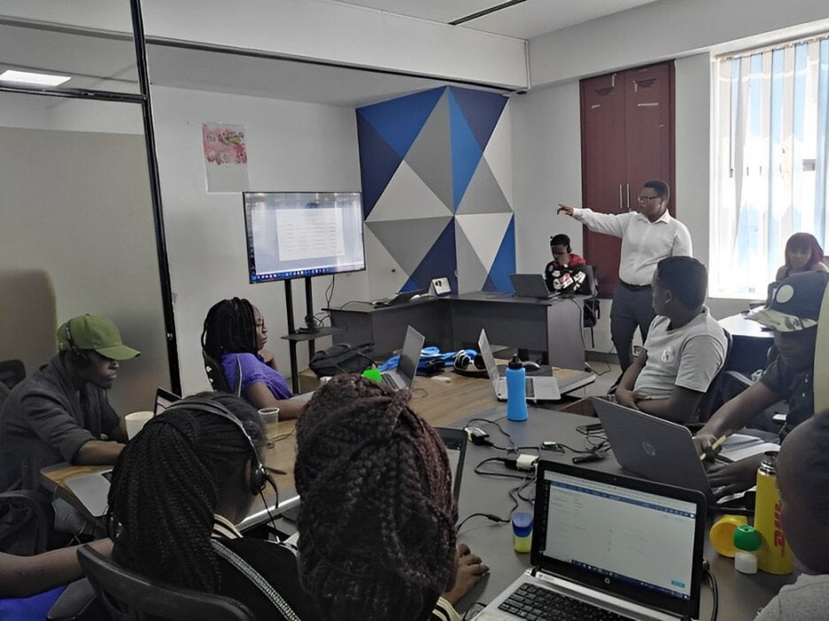 Our founder during a customer experience training